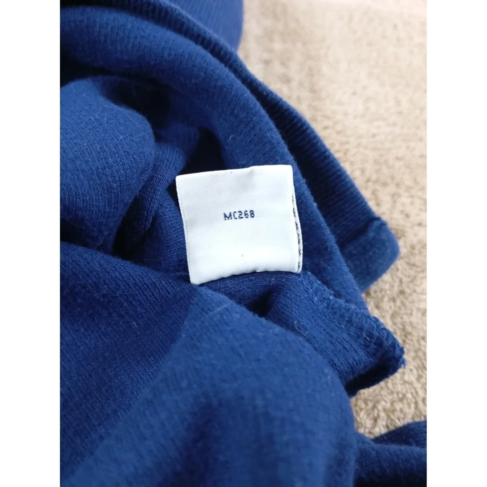 Vintage Polo Ralph Lauren 1/2 Pullover Men Large Navy Blue Mock Neck‎ EUC